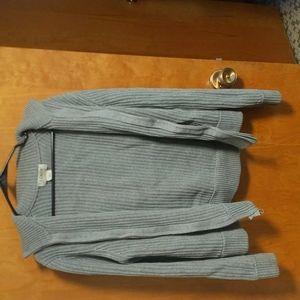 Double Zipper Cotton Knit J Crew Sweater